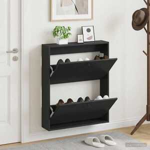 Imagine vidaXL Dulap pentru pantofi montat pe perete BREDA 71 x 17 x 86 cm