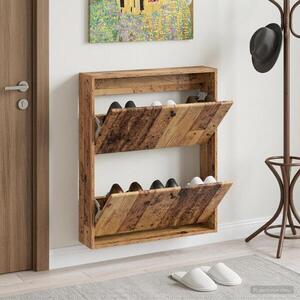 Imagine vidaXL Dulap pentru pantofi montat pe perete BREDA 71 x 17 x 86 cm