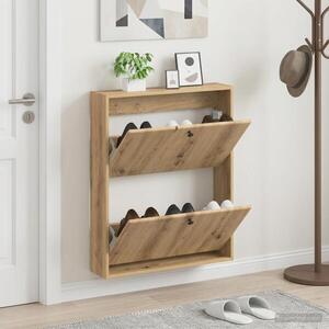 Imagine vidaXL Dulap pentru pantofi montat pe perete BREDA 71 x 17 x 86 cm