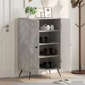 Imagine vidaXL Dulap pentru pantofi BREDA 59, 5 x 39, 5 x 90 cm Lemn prelucrat