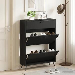 Imagine vidaXL Dulap pentru pantofi BREDA 78 x 24 x 103 cm Lemn prelucrat