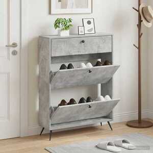 Imagine vidaXL Dulap pentru pantofi BREDA 78 x 24 x 103 cm Lemn prelucrat