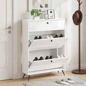 Imagine vidaXL Dulap pentru pantofi BREDA 78 x 24 x 103 cm Lemn prelucrat