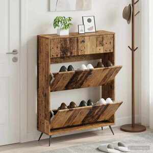 Imagine vidaXL Dulap pentru pantofi BREDA 78 x 24 x 103 cm Lemn prelucrat