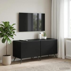 Imagine vidaXL Cabinet TV Negru Lemn prelucrat