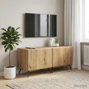 Imagine vidaXL Cabinet TV Stejar Artizanal Lemn prelucrat