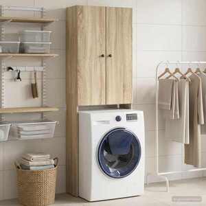 Imagine vidaXL Dulap pentru toaletă BREDA Stejar Sonoma 66 x 25, 5 x 190 cm