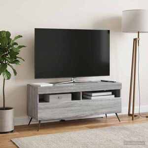 Imagine vidaXL Cabinet TV cu LED Sonoma gri Lemn prelucrat