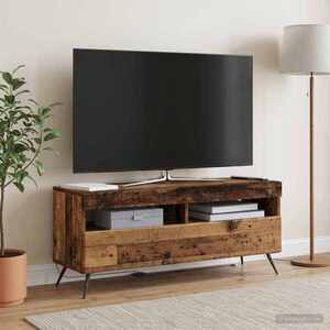 Imagine vidaXL Cabinet TV cu LED Lemn vechi Lemn prelucrat