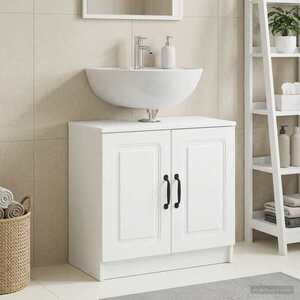 Imagine vidaXL Dulap pentru Chiuveta de Baie UTRECHT Alb 59, 5 x 31, 5 x 59 cm