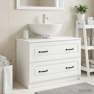 Imagine vidaXL Dulap pentru Chiuveta de Baie UTRECHT Alb 82 x 41 x 56 cm