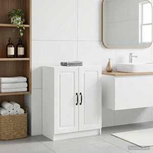 Imagine vidaXL Dulap de Depozitare pentru Baie UTRECHT Alb 59, 5 x 31 x 77 cm