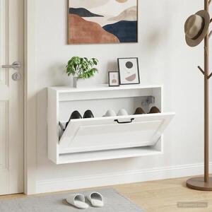 Imagine vidaXL Dulap pentru pantofi montat pe perete UTRECHT 71 x 17 x 43 cm