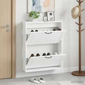 Imagine vidaXL Dulap pentru pantofi montat pe perete UTRECHT 71 x 17 x 86 cm