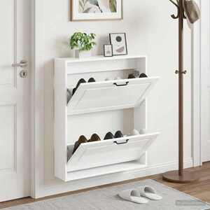 Imagine vidaXL Dulap pentru pantofi montat pe perete UTRECHT 71 x 17 x 86 cm