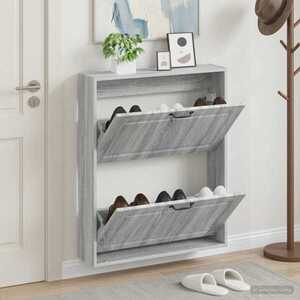 Imagine vidaXL Dulap pentru pantofi montat pe perete UTRECHT 71 x 17 x 86 cm