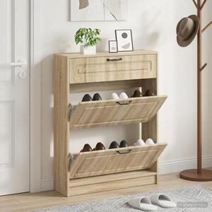 Imagine vidaXL Dulap pentru pantofi UTRECHT 78 x 24 x 100 cm Lemn prelucrat