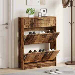 Imagine vidaXL Dulap pentru pantofi UTRECHT 78 x 24 x 100 cm Lemn prelucrat
