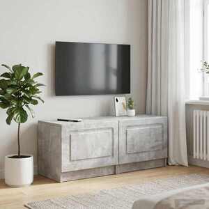 Imagine vidaXL Cabinet TV Gri Beton Lemn prelucrat