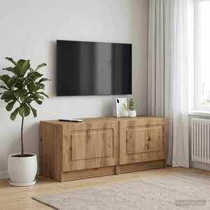 Imagine vidaXL Cabinet TV Stejar Artizanal Lemn prelucrat