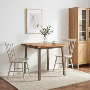 Imagine vidaXL 70 x 70 x 75 cm Lemn Solid de Acacia Natural și Cafea Pătrat