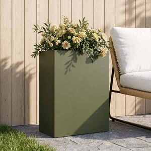 Imagine vidaXL Vază pentru Grădină Verde măsliniu 40 x 20 x 50 cm
