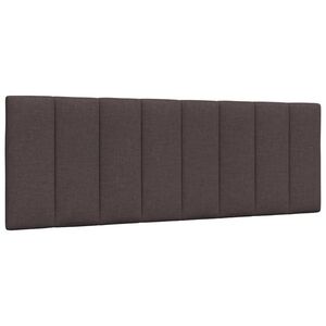 Imagine vidaXL Pernă pentru tăblie de pat, Hanko, maro închis, 140 cm, material textil
