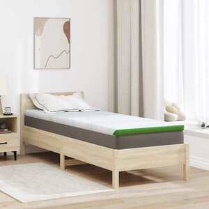 Imagine vidaXL Suport pentru saltea Alb și Verde 70 x 200 cm Material jacquard