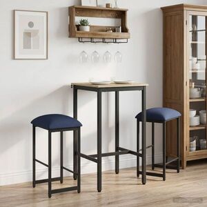 Imagine vidaXL Scaun de bar 2 buc. albastru 40 x 32 x 64 cm Lemn prelucrat