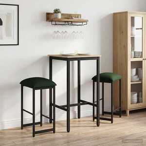 Imagine vidaXL Scaun de bar 2 buc. Verde închis 40 x 32 x 64 cm Lemn prelucrat