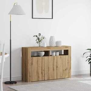 Imagine vidaXL Bufet Stejar Artizanal 116 x 30 x 75 cm Lemn prelucrat