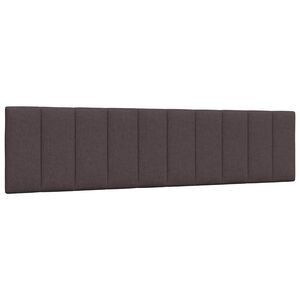 Imagine vidaXL Pernă pentru tăblie de pat, Hanko, maro închis, 200 cm, material textil