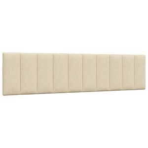 Imagine vidaXL Pernă pentru tăblie de pat, Hanko, crem, 200 cm, material textil