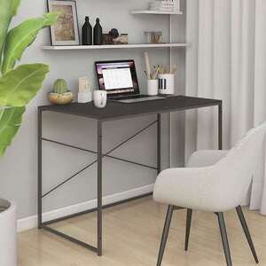 Imagine vidaXL Birou de computer, negru, 110x60x70 cm, lemn prelucrat