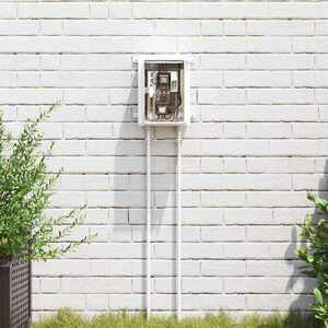 Imagine vidaXL Dulap de control Gri 25 x 13 x 24 cm Plastic ABS
