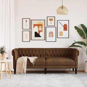 Imagine vidaXL Canapea Maro 201, 5 x 74, 5 x 74, 5 cm Poliester