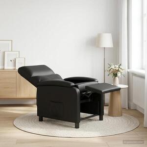 Imagine vidaXL Fotoliu reclinabil Negru Piele artificială