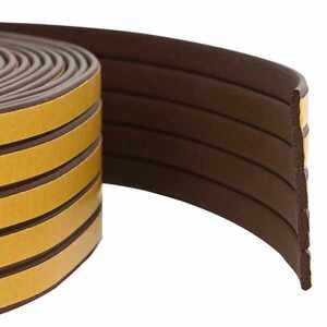 Imagine vidaXL Banda adeziva pentru feronerie Maro 8 x 2 mm 12 m Spumă EPDM