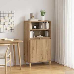 Imagine vidaXL Bufet Stejar Artizanal 60 x 36 x 110 cm Lemn prelucrat