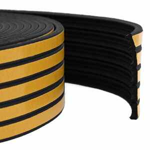 Imagine vidaXL Banda adeziva pentru feronerie Negru 9 x 4 mm 12 m Spumă EPDM