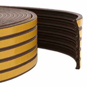 Imagine vidaXL Banda adeziva pentru feronerie Maro 9 x 4 mm 50 m Spumă EPDM