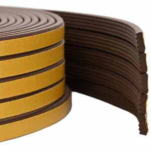 Imagine vidaXL Banda adeziva pentru feronerie Maro 8 x 3 mm 100 m Spumă EPDM