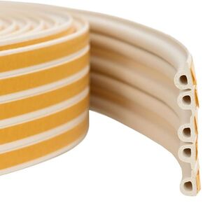 Imagine vidaXL Banda adeziva pentru feronerie Alb 9 x 6 mm 100 m Spumă EPDM