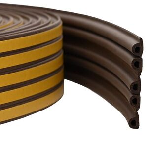 Imagine vidaXL Banda adeziva pentru feronerie Maro 9 x 6 mm 100 m Spumă EPDM