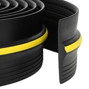 Imagine vidaXL Seal pentru podeaua garajului Negru și Galben 12 x 90 mm 1, 5 m