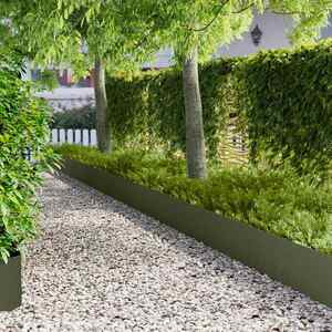 Imagine vidaXL Margine pentru gazon 10 buc. 100 x 22 cm Oțel Verde măsliniu