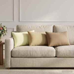 Imagine vidaXL Husă pentru pernă 2 pcs HEERLEN Bej 30 x 50 cm Poliester