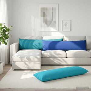 Imagine vidaXL Husă pentru pernă HEERLEN Albastru regal 40 x 145 cm Poliester