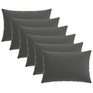 Imagine vidaXL Husă pentru pernă 6 pcs HEERLEN Antracit 50 x 75 cm Poliester