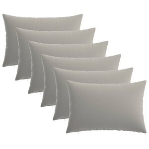 Imagine vidaXL Husă pentru pernă 6 pcs HEERLEN Gri 50 x 75 cm Poliester